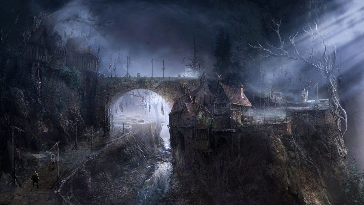 Village of the Albinaurics Art from Elden Ring
