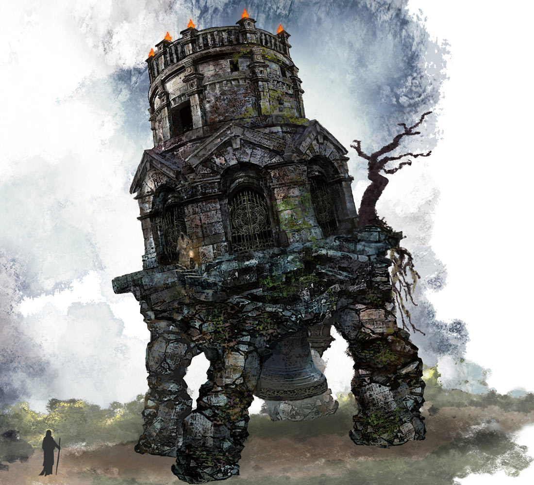Wandering Mausoleum Concept Art from Elden Ring