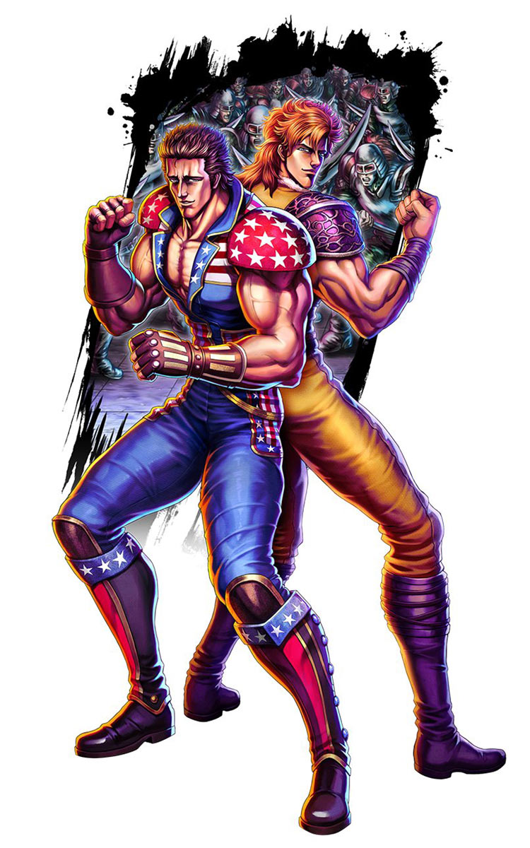 Ein and Bat Art from Fist of the North Star: LEGENDS ReVIVE