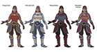Aloy Oseram Outfits Dye Packs Concept Artwork