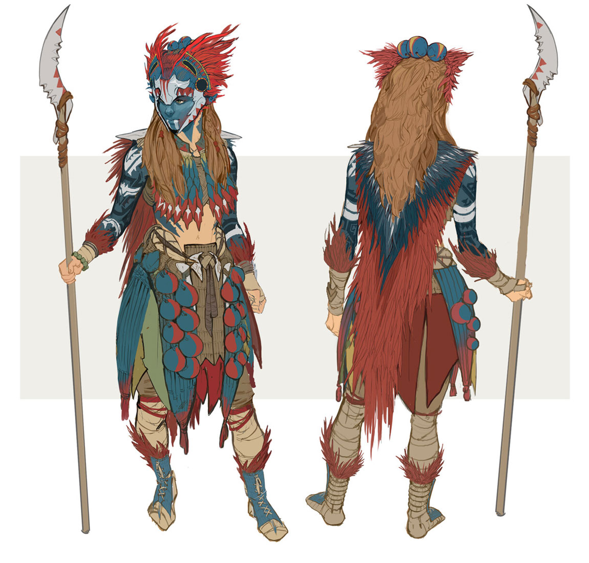Aloy Tenakth Reaver Outfit Art from Horizon Forbidden West
