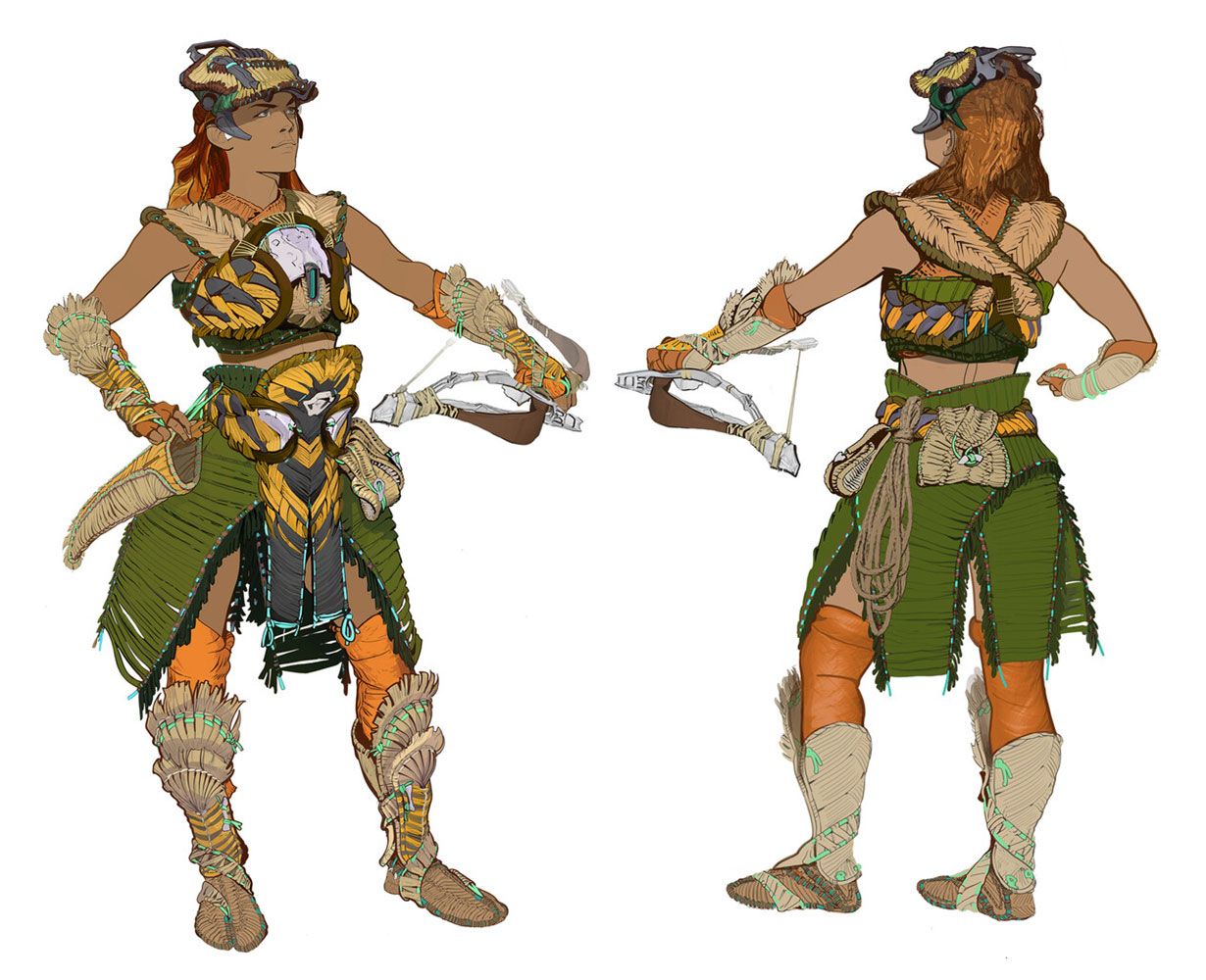 Aloy Utaru Hardweave Outfit Art from Horizon Forbidden West