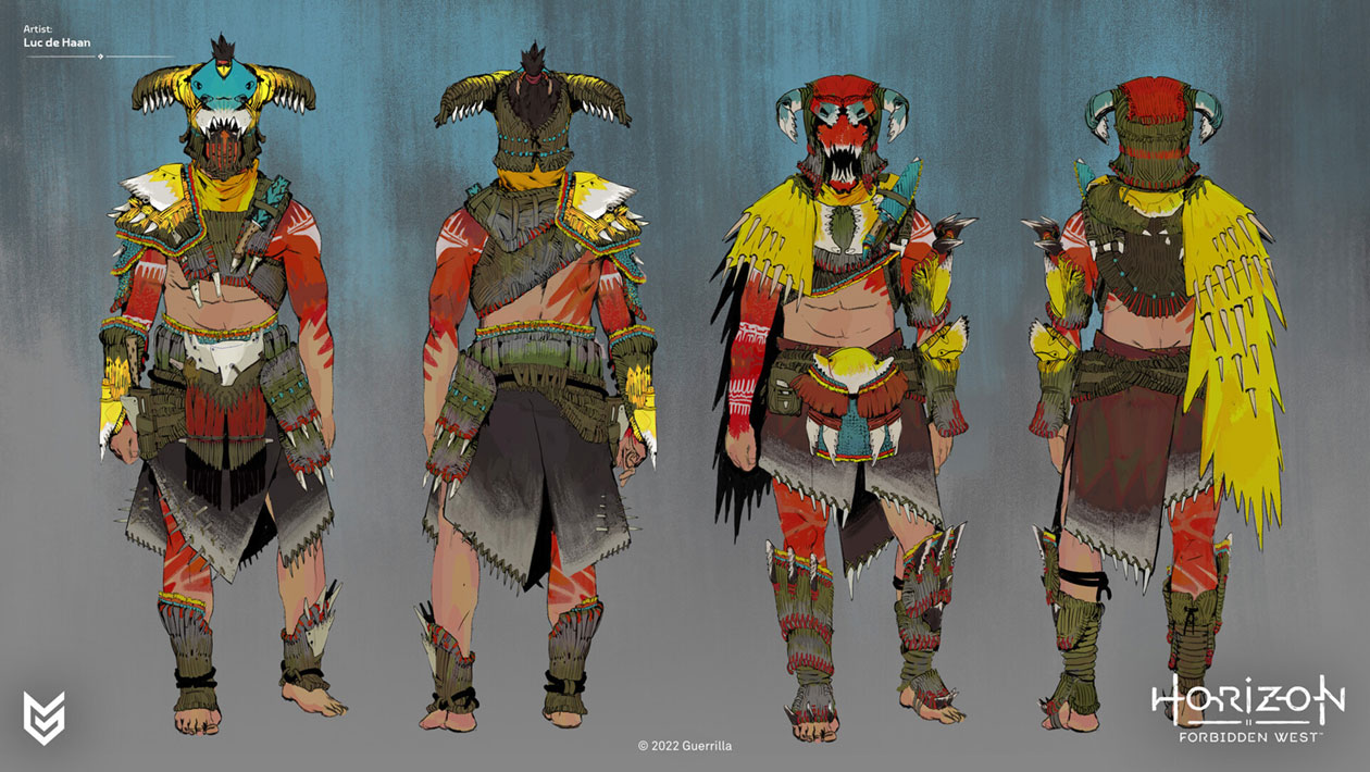 Desert Tenakth Grunt Concepts from Horizon Forbidden West