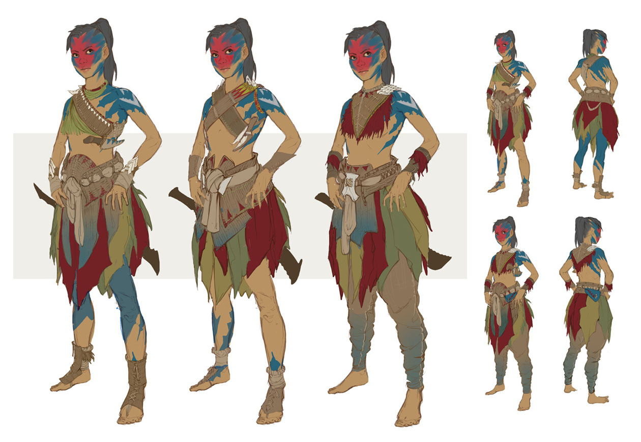 Jungle Tenakth Female Adolescent Art from Horizon Forbidden West