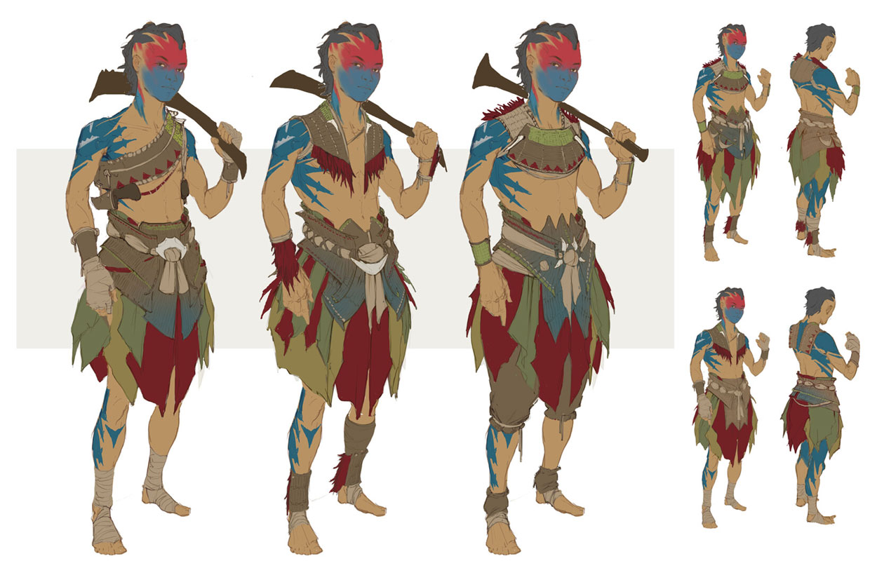 Jungle Tenakth Male Adolescent Art from Horizon Forbidden West