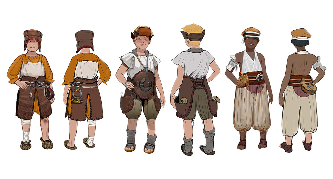 Oseram Children Concept Art from Horizon Forbidden West