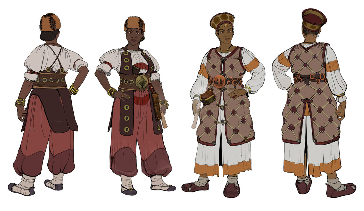 Oseram Female Civilians Art from Horizon Forbidden West