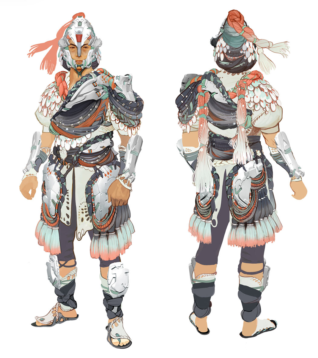Quen Chaser Armor Art from Horizon Forbidden West