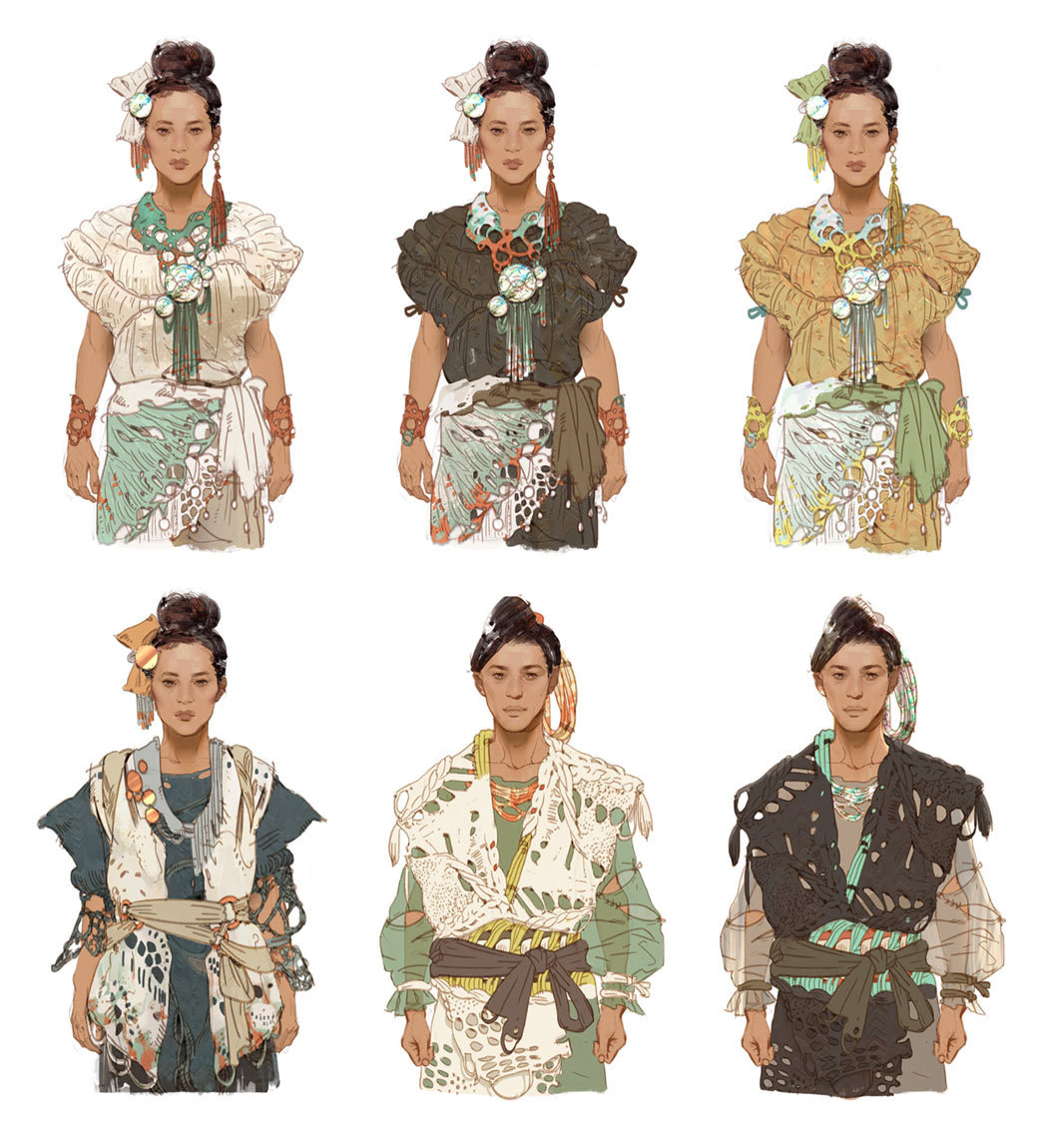 Quen Civilians Art from Horizon Forbidden West