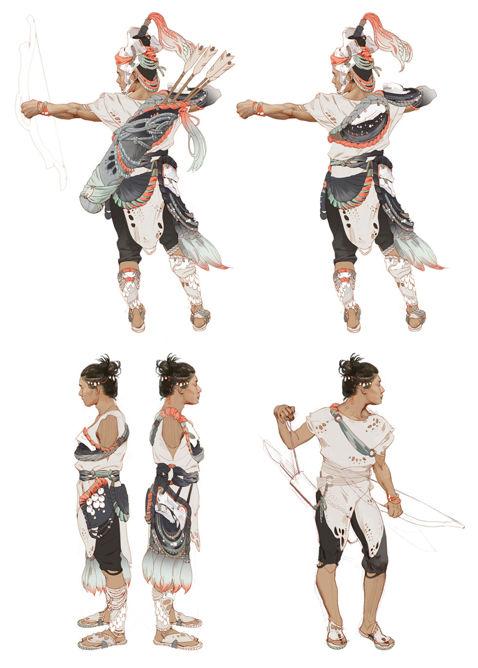 Quen Marksman Concept Art from Horizon Forbidden West