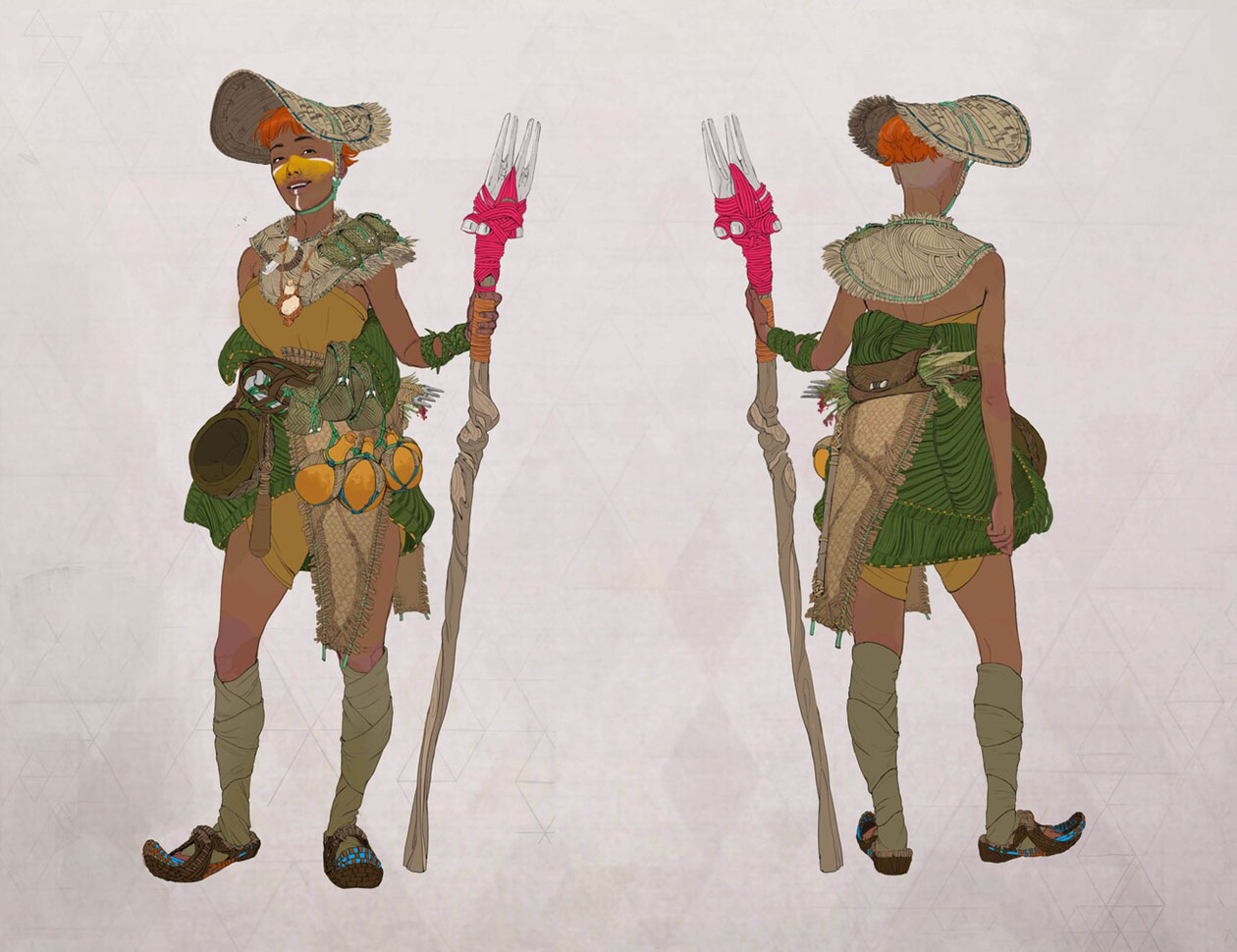 Utaru Botanist Art from Horizon Forbidden West
