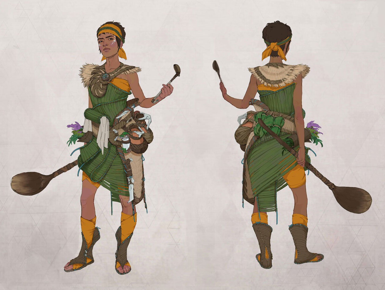 Utaru Cook Art from Horizon Forbidden West
