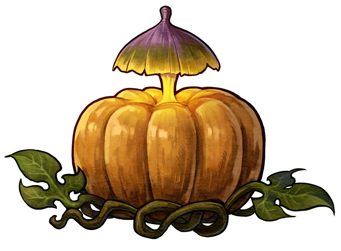 Lantern Pumpkin Art from Harvestella
