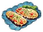 Tomato Eggplant Cheese Bake