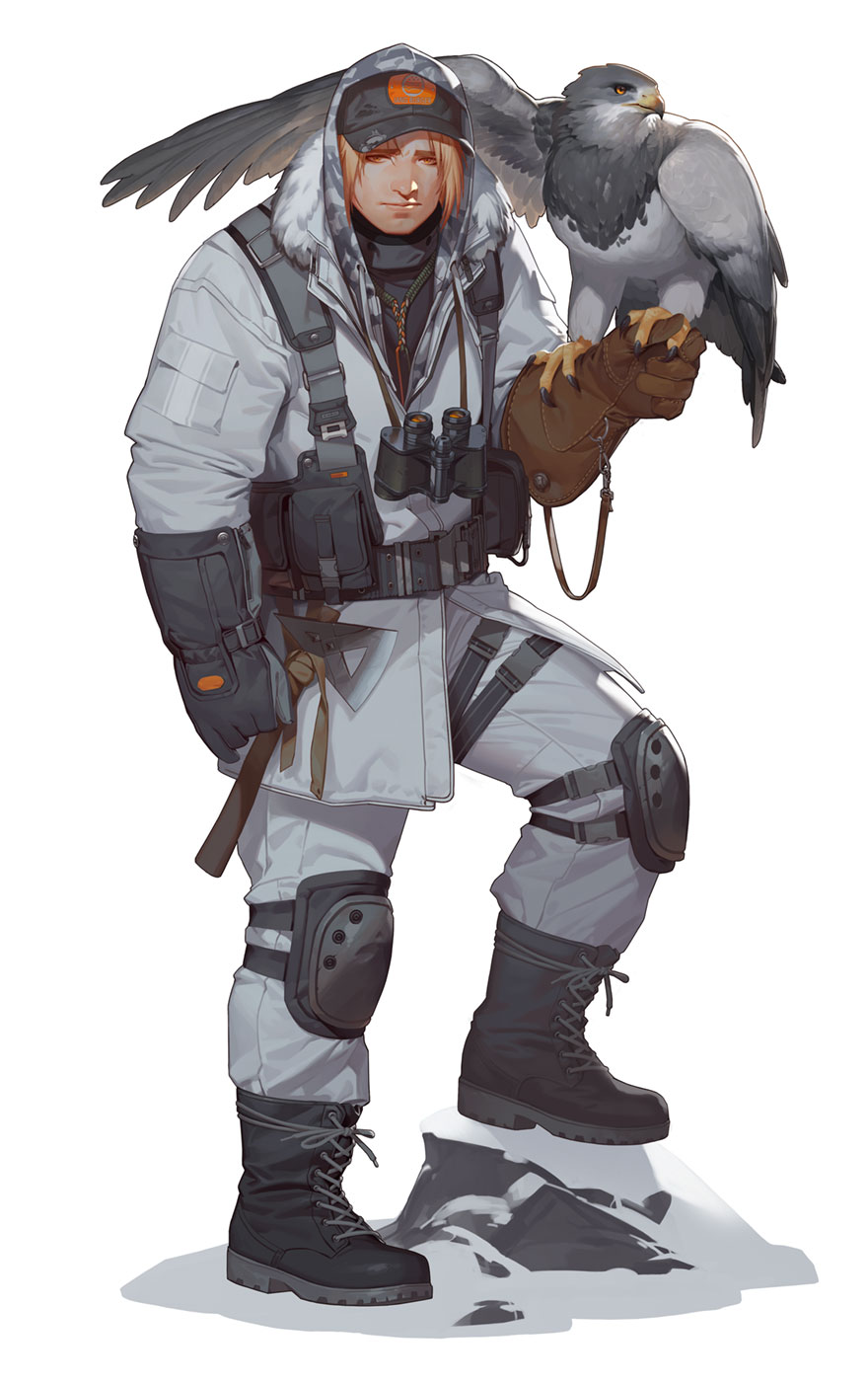 Falconer Bernice Art from Immortal Soul: Black Survival