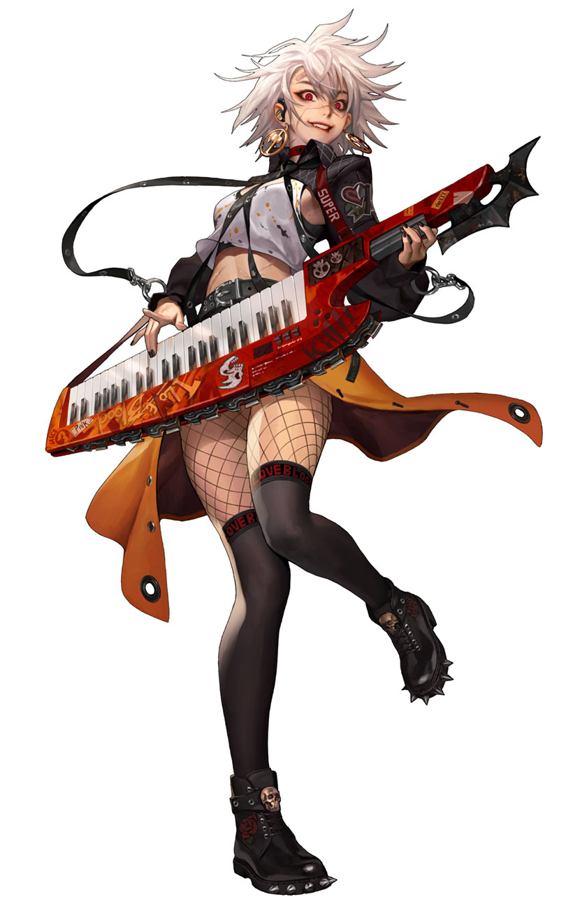 Keytar Jackie Art from Immortal Soul: Black Survival