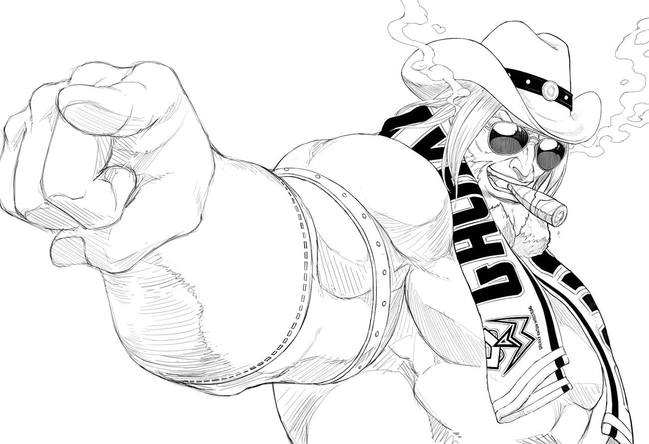 Antonov Sketch from The King of Fighters XV