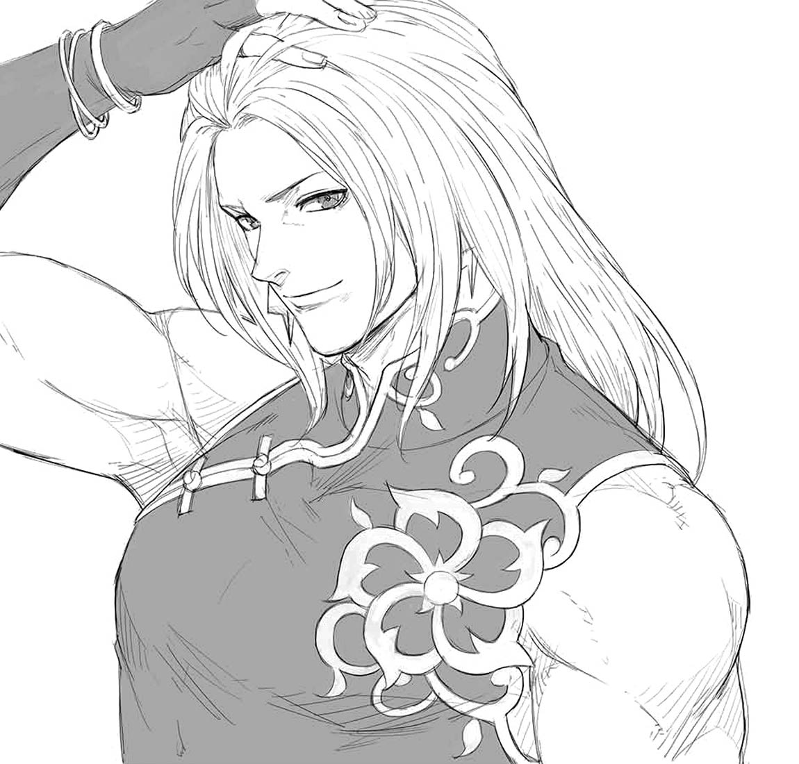 Benimaru Nikaido Sketch from The King of Fighters XV