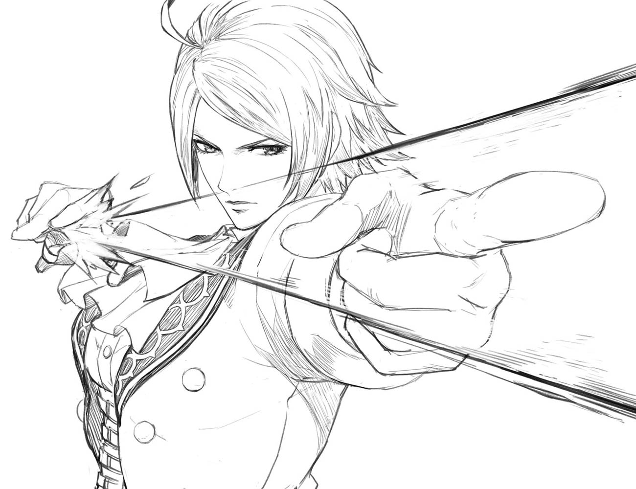 Elisabeth Sketch from The King of Fighters XV