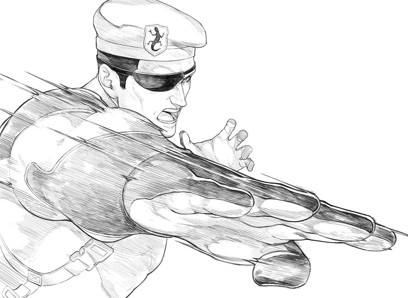 Heidern Sketch from The King of Fighters XV