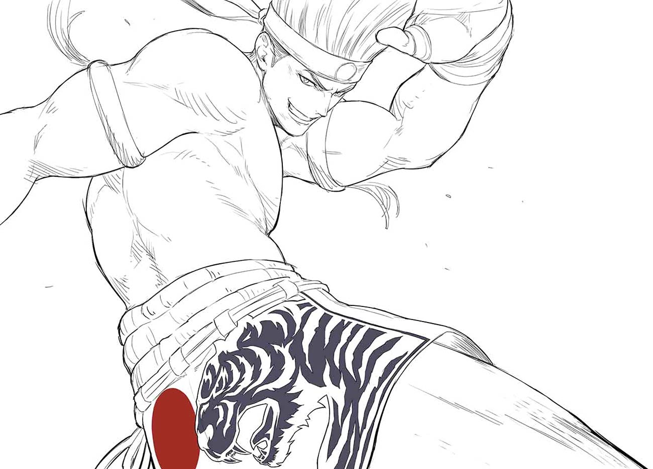 Joe Higashi Sketch from The King of Fighters XV