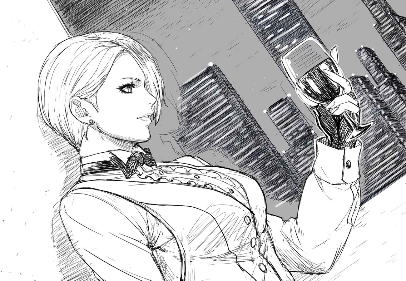 King Sketch from The King of Fighters XV