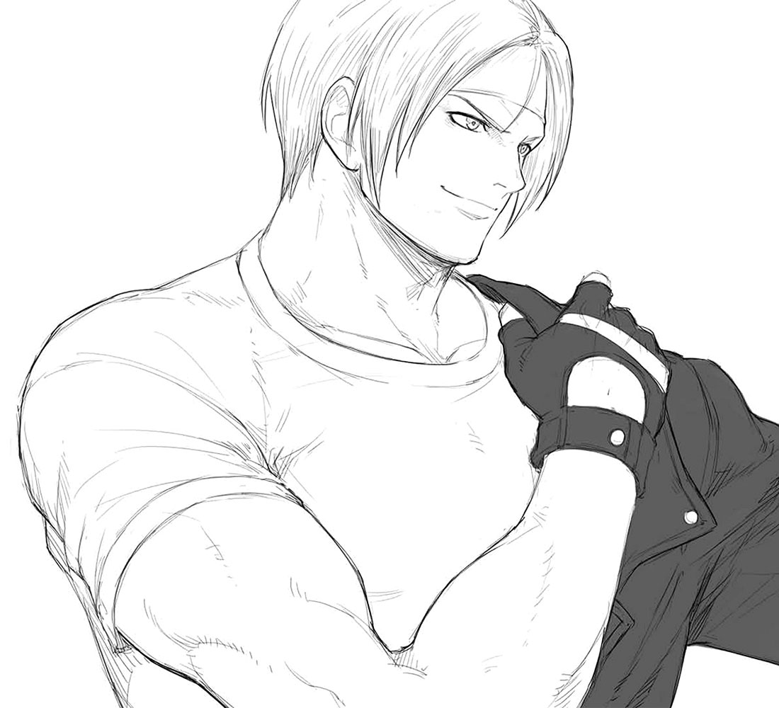 Kyo Kusanagi Sketch from The King of Fighters XV