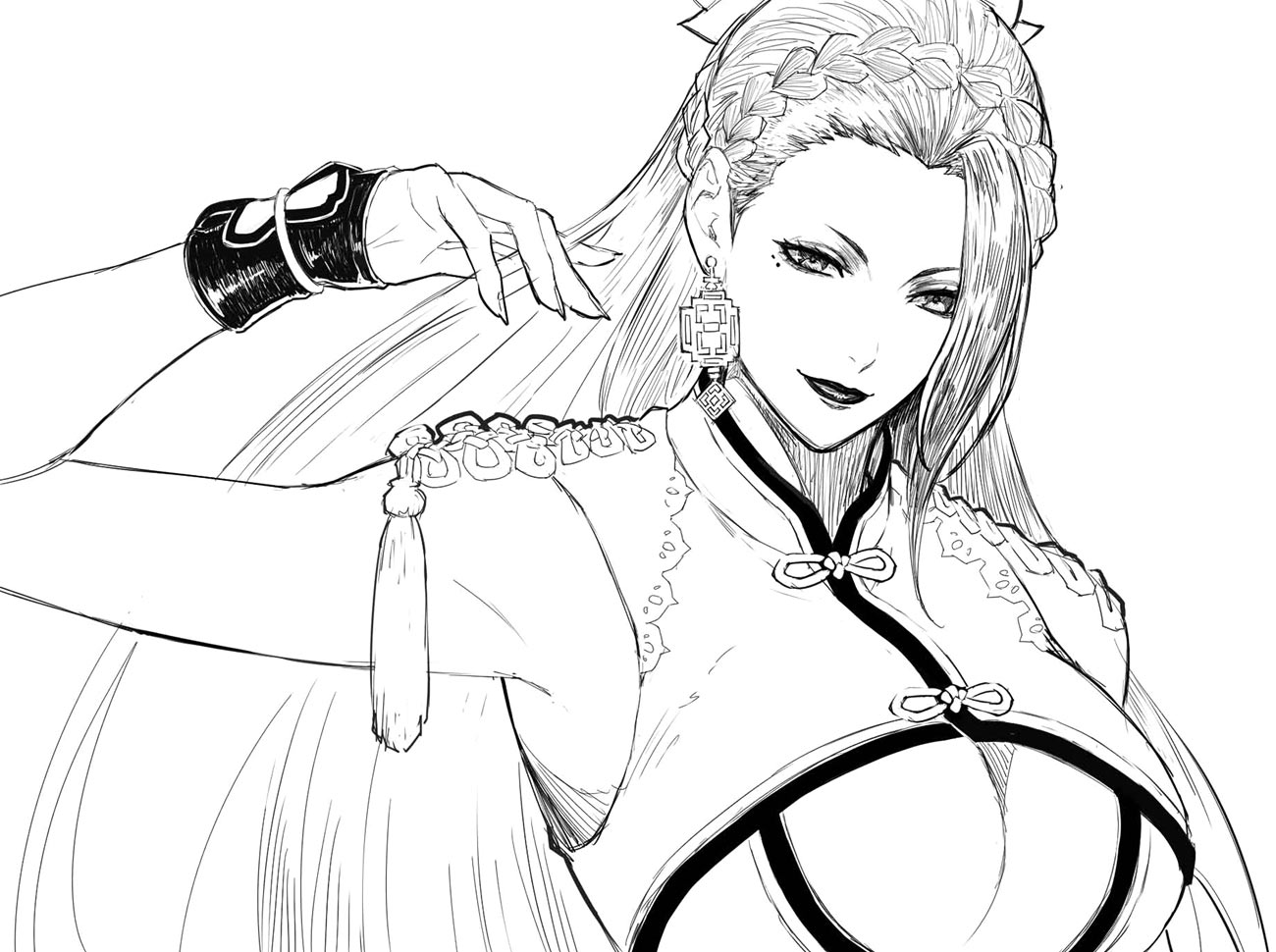Luong Sketch from The King of Fighters XV
