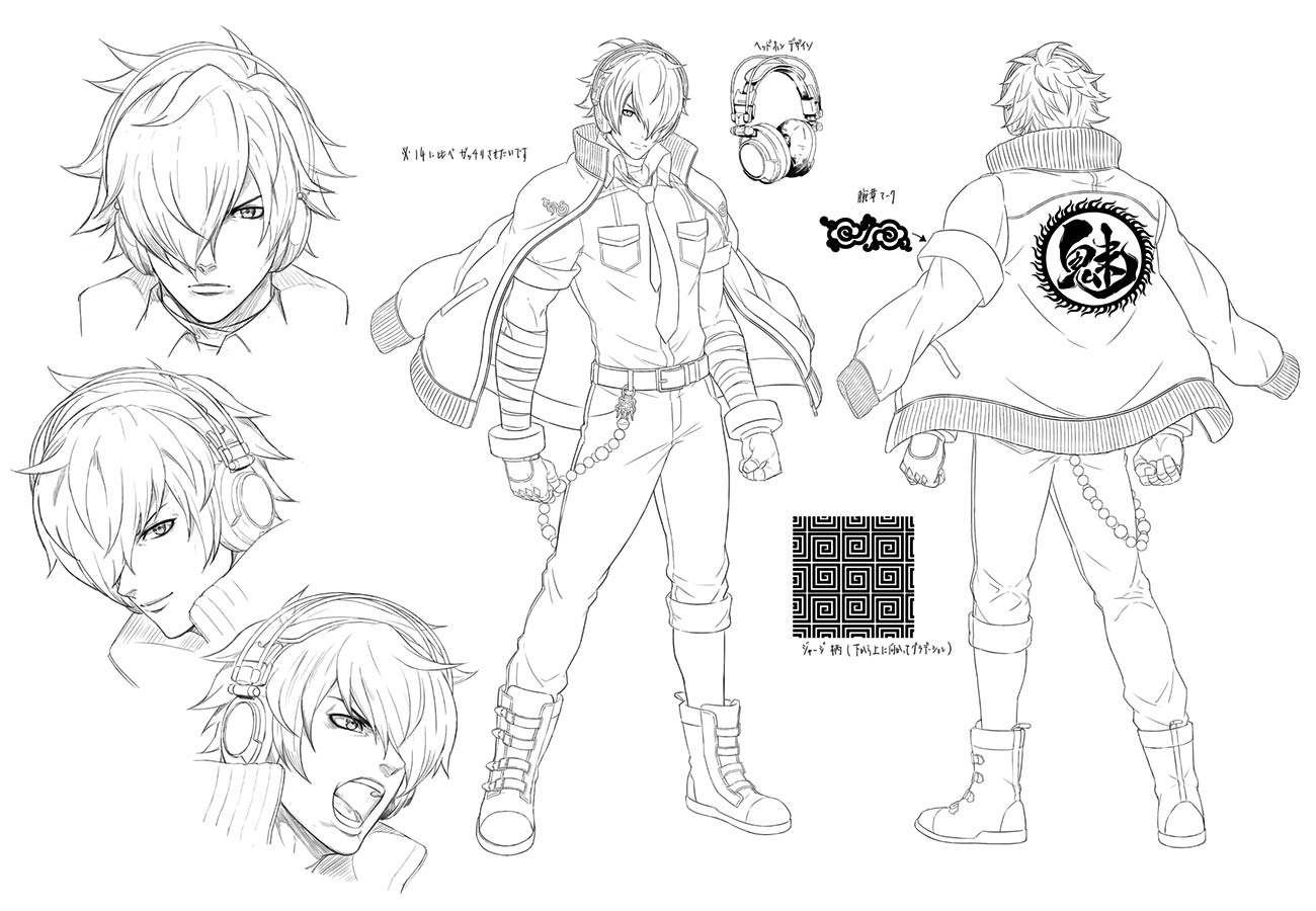 Shun'ei Concept Sketches from The King of Fighters XV