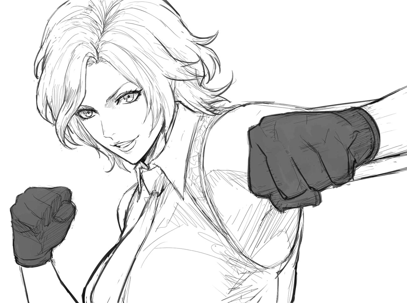 Vanessa Sketch from The King of Fighters XV
