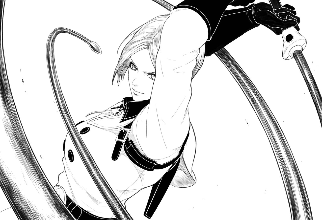Whip Sketch from The King of Fighters XV