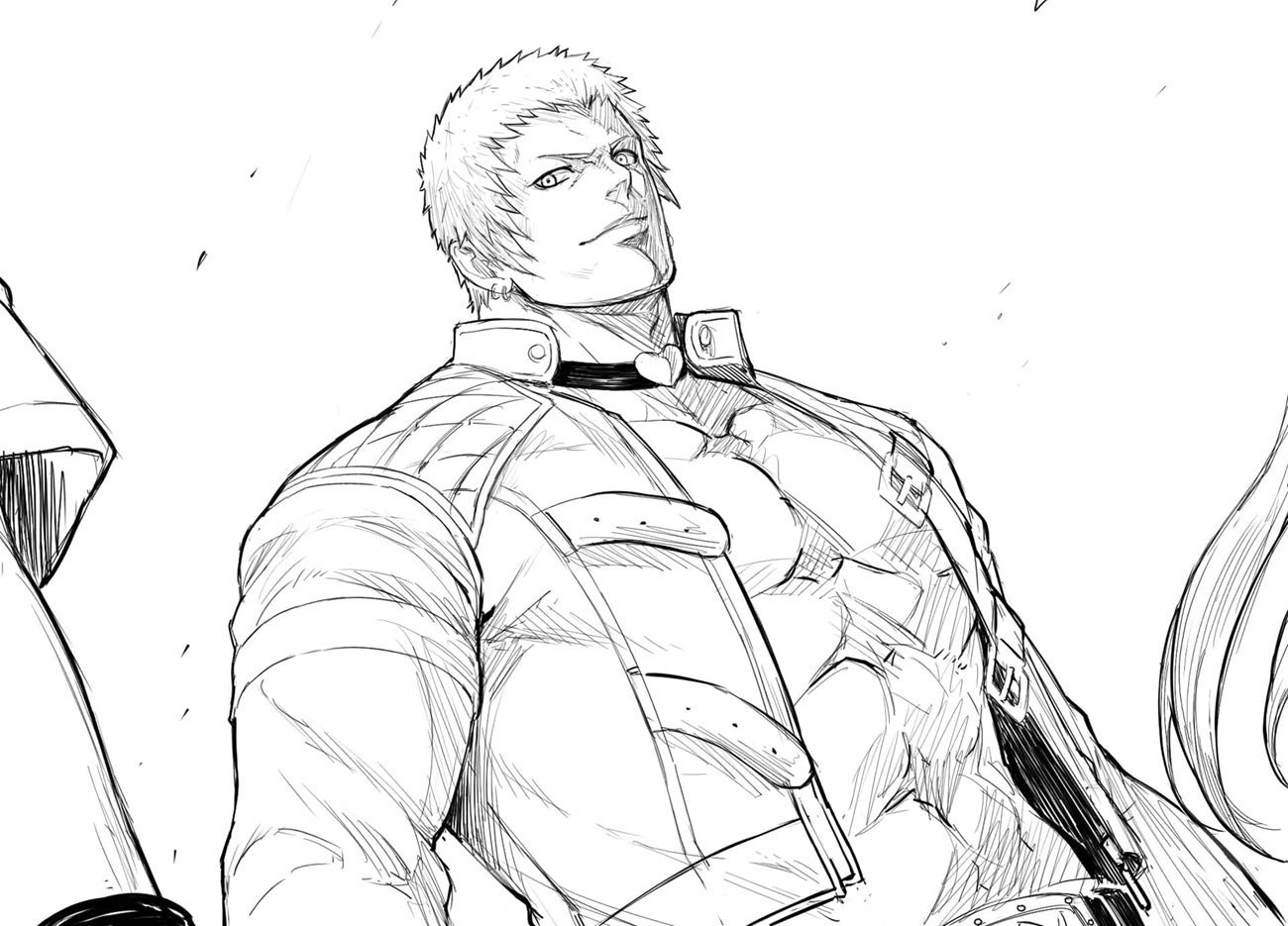 Yashiro Nanakase Sketch from The King of Fighters XV