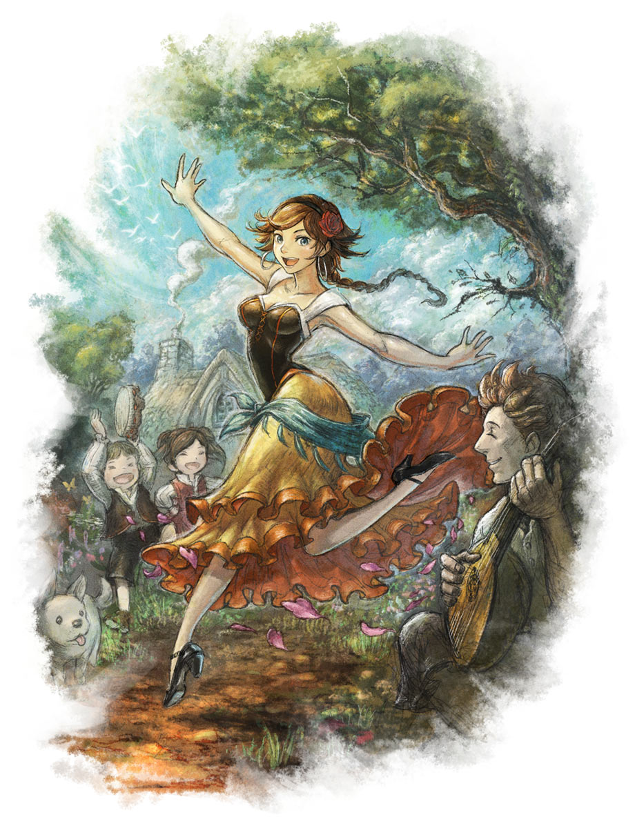 Agnea Bristarni, the Dancer Art from Octopath Traveler II
