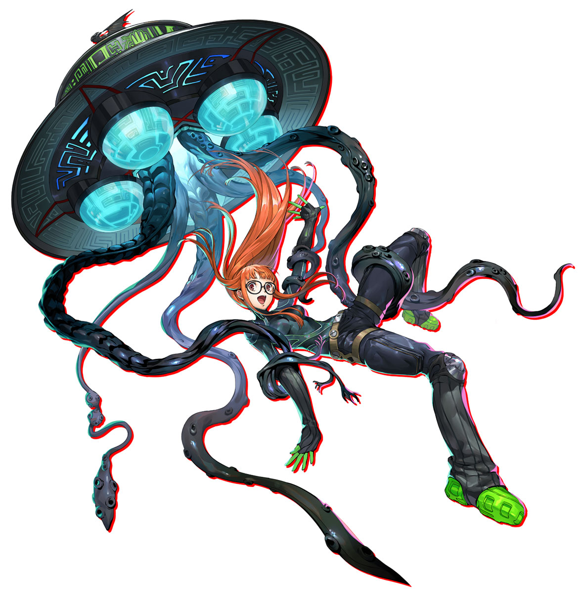 Oracle (Futaba) and Necronomicon Art from Persona 5 Strikers