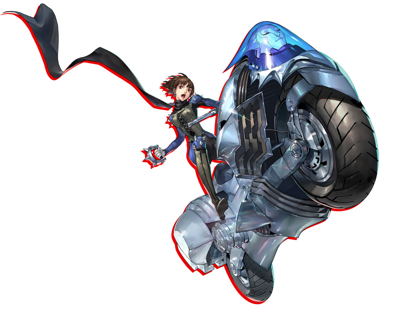 Queen (Makoto) and Johanna Art from Persona 5 Strikers