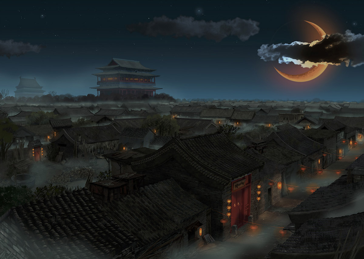 Beijing Alleyways of the Forbidden City Art from Penny Blood