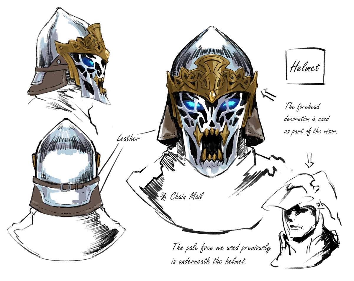 Demna Helmet Concept Art from Penny Blood