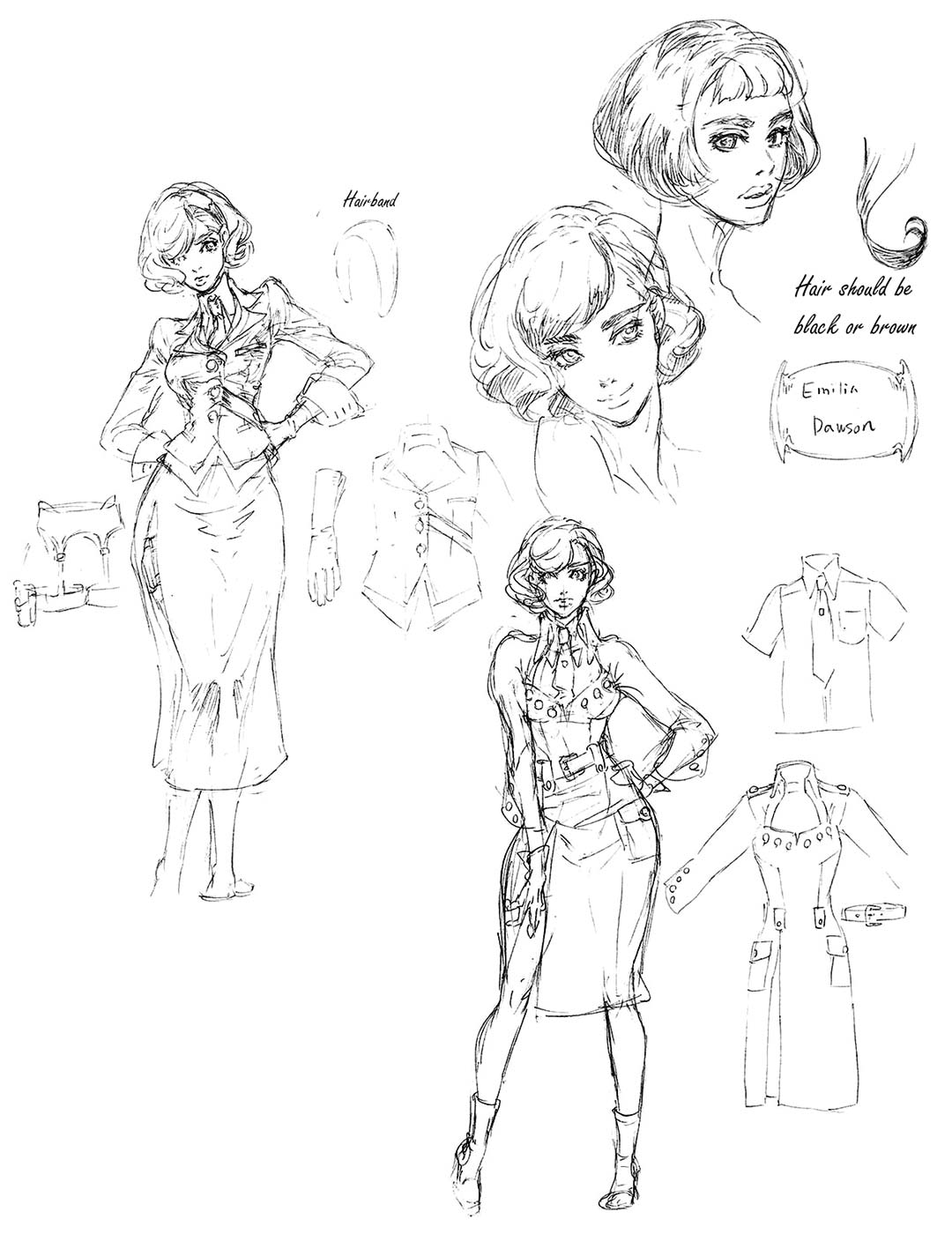 Emilia Sketch from Penny Blood