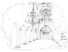 Golgotha Asylum Interior Sketch