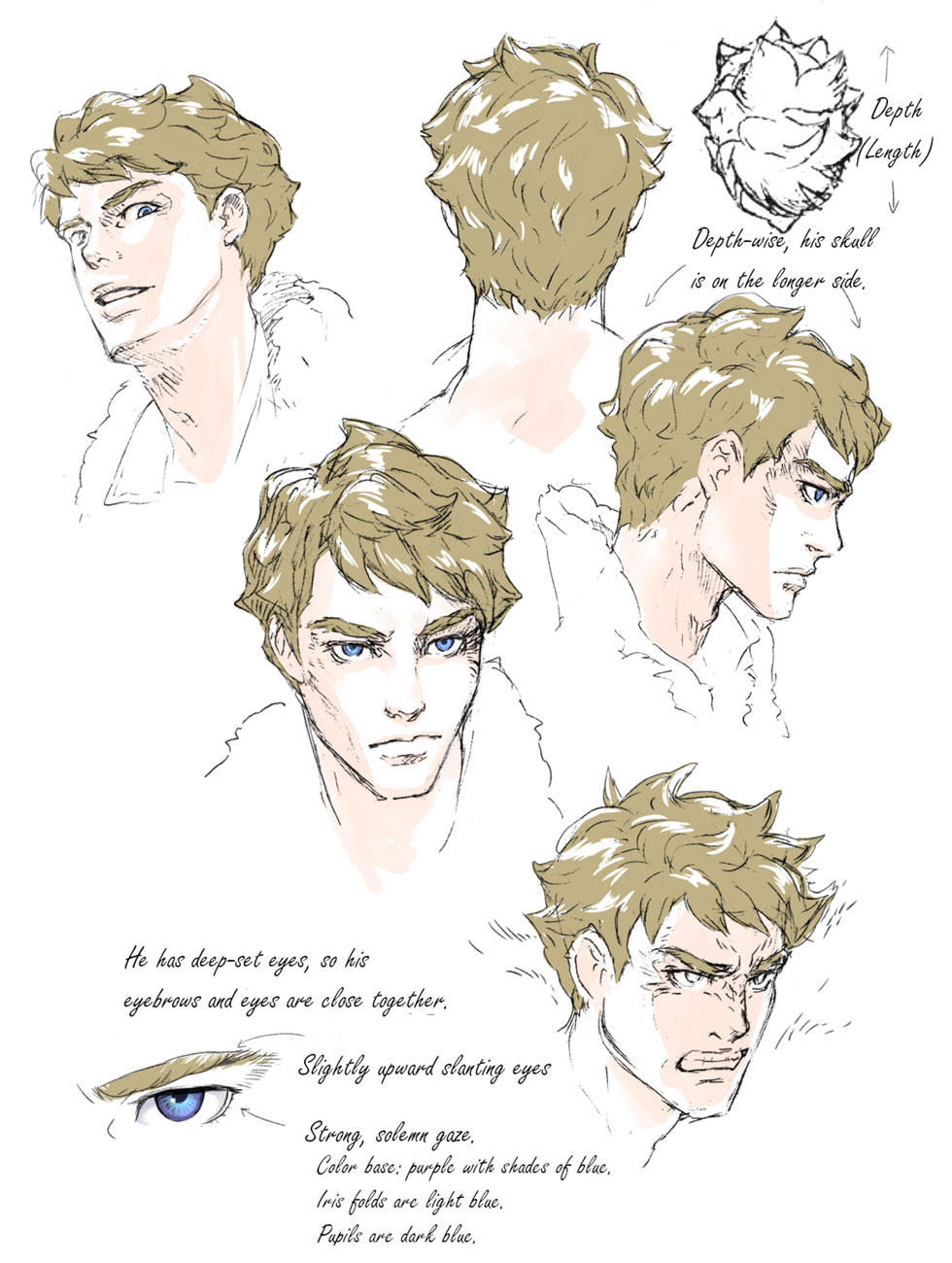 Matthew Head Concept Art from Penny Blood