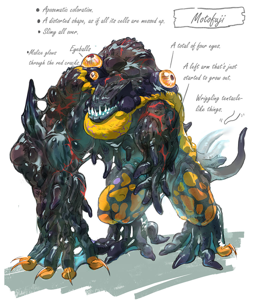 Motofuji Concept Art from Penny Blood