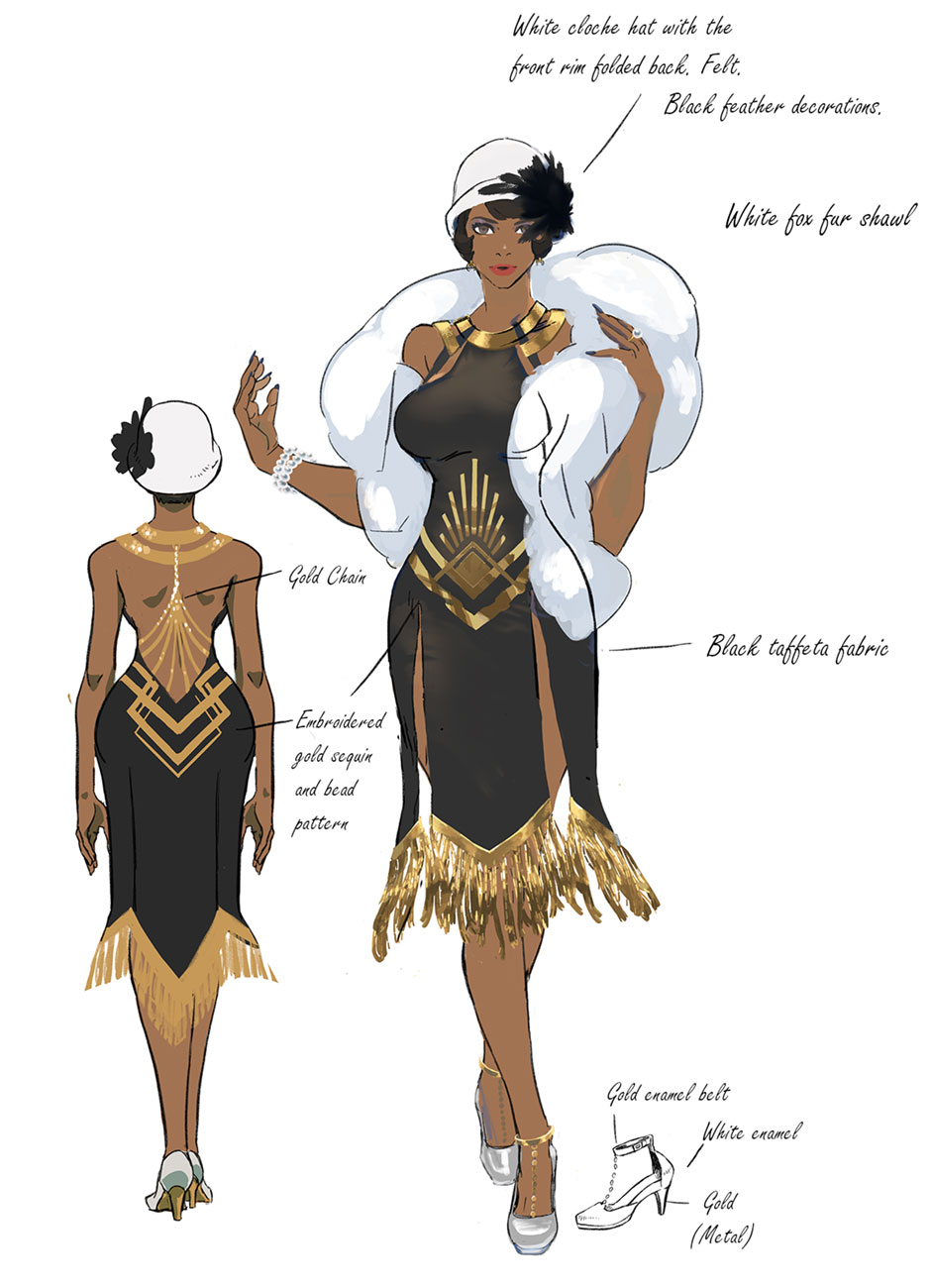 Roxane Concept Art from Penny Blood
