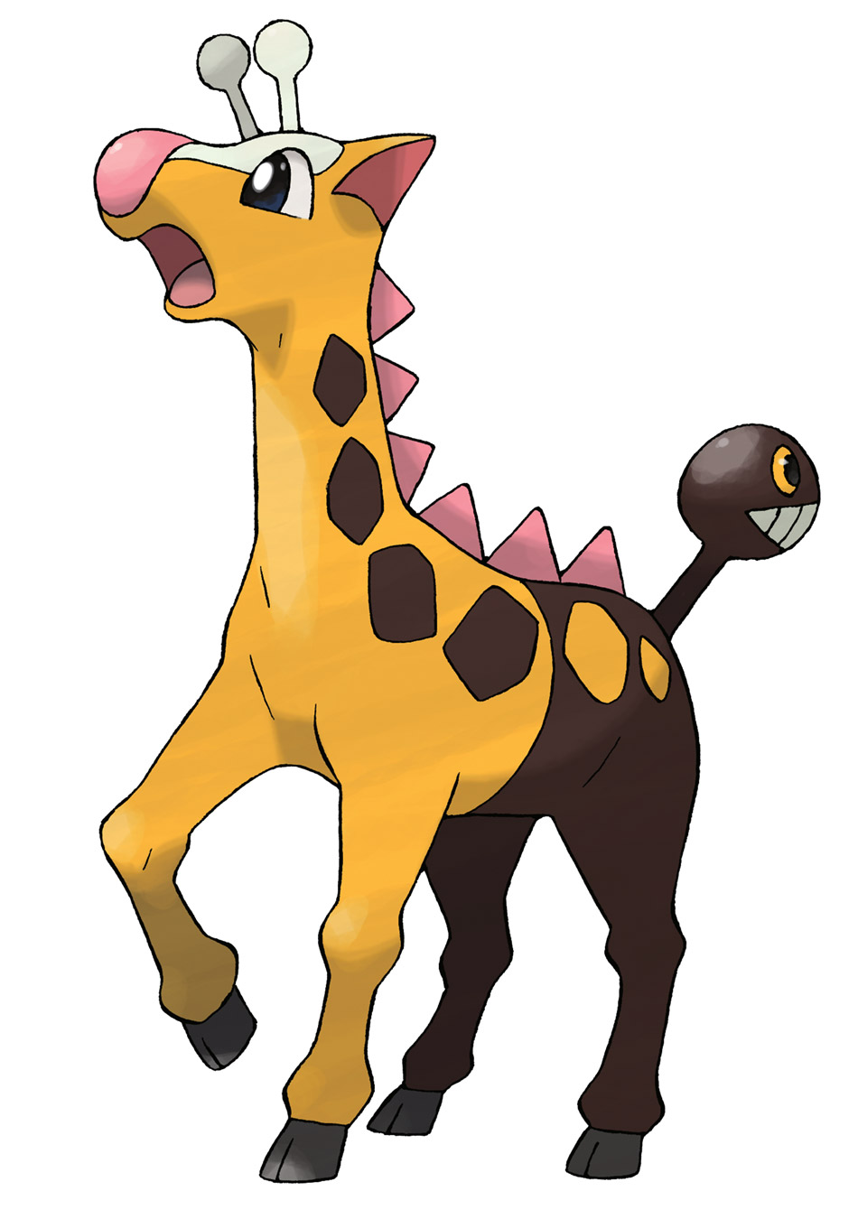 Girafarig Art from Pokémon Scarlet and Violet