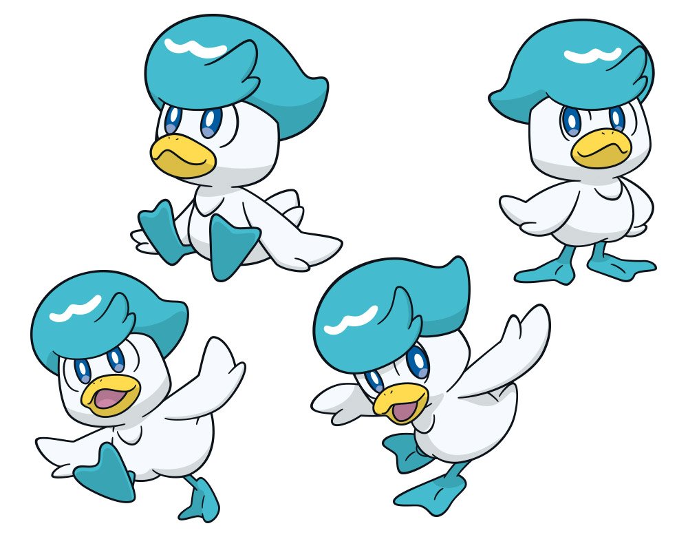 Quaxly Artwork from Pokémon Scarlet and Violet