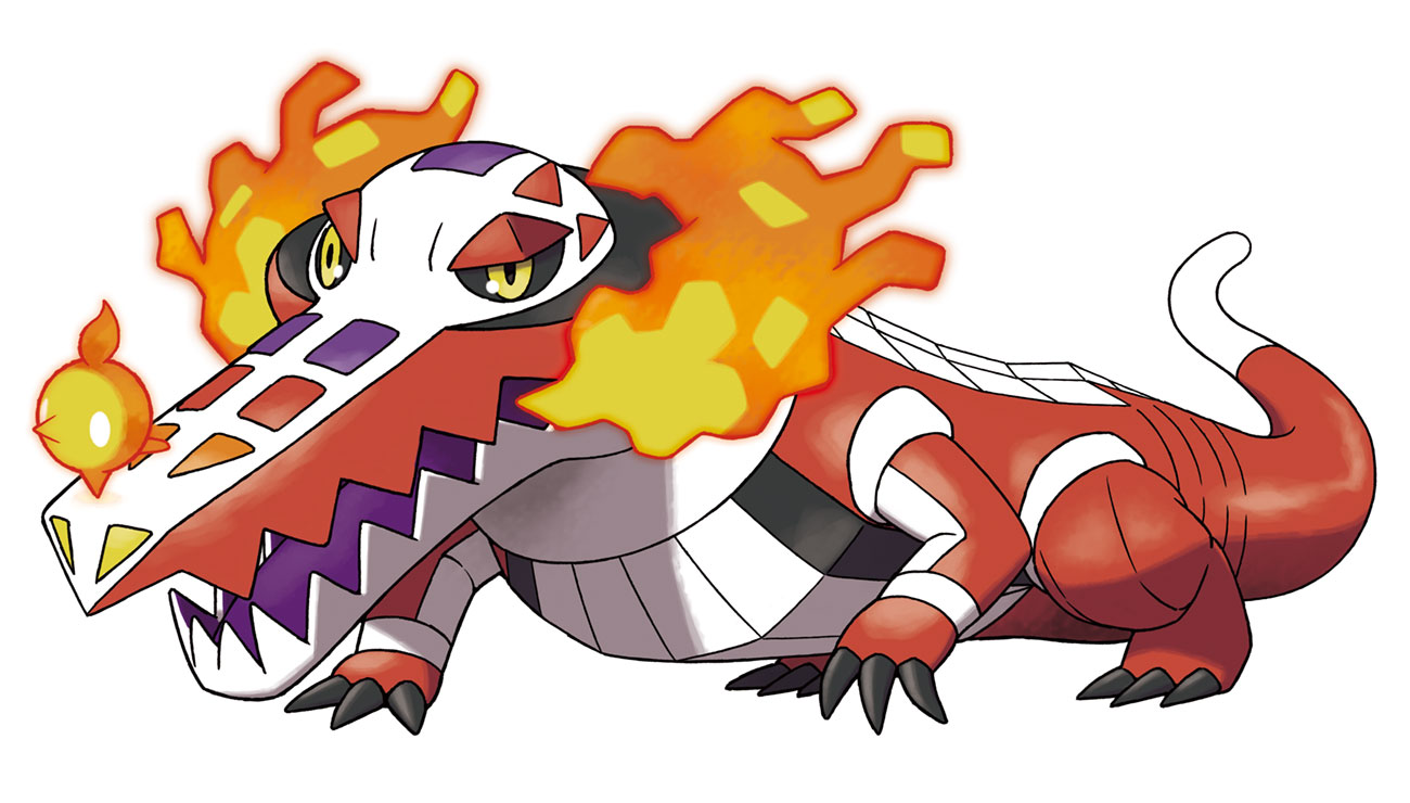 Skeledirge Art from Pokémon Scarlet and Violet