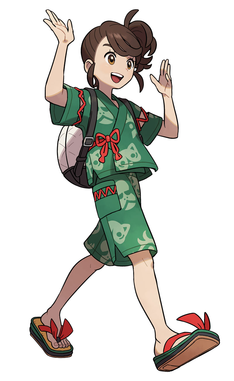 The Teal Mask Female Protagonist Art from Pokémon Scarlet and Violet