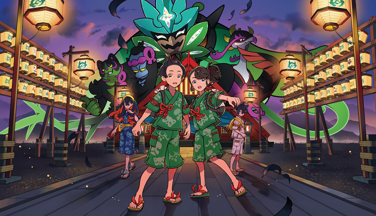The Teal Mask Key Art from Pokémon Scarlet and Violet