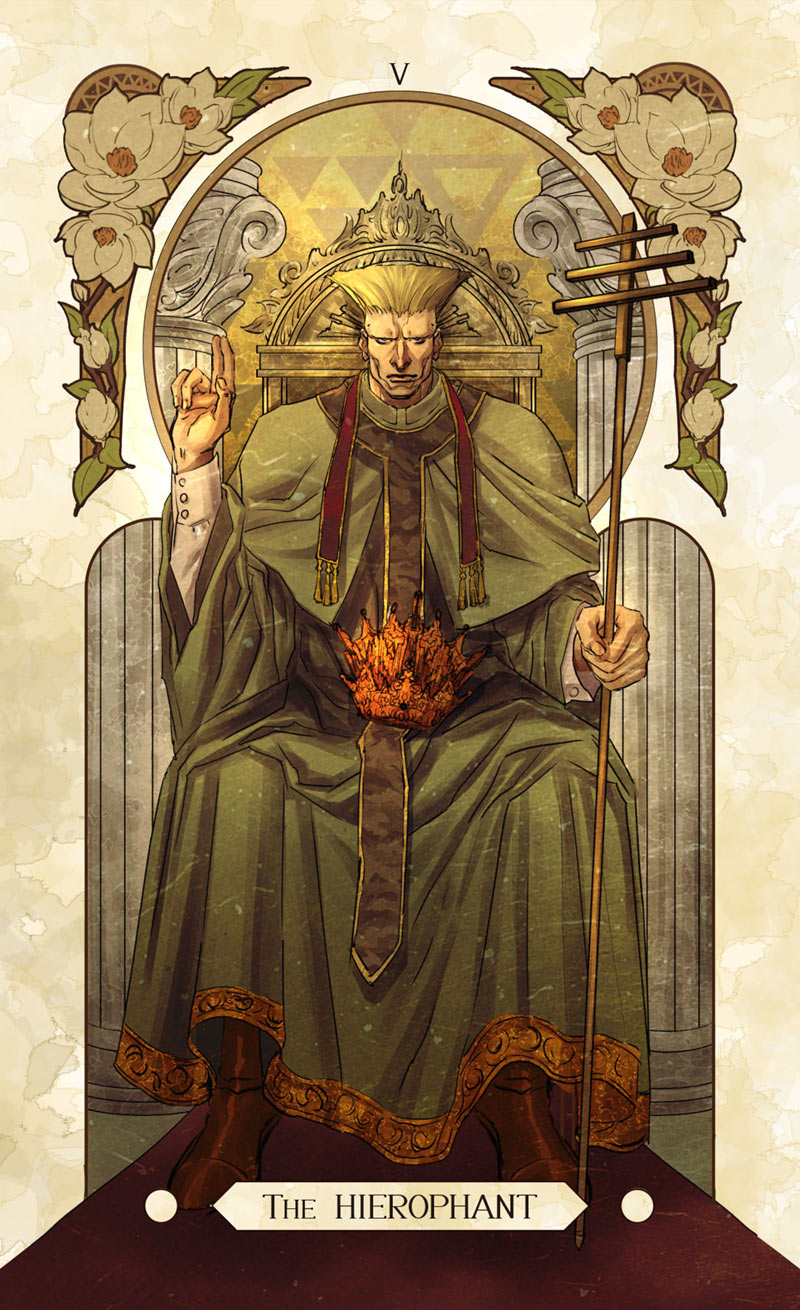 Guile Tarot Card Art from Street Fighter V