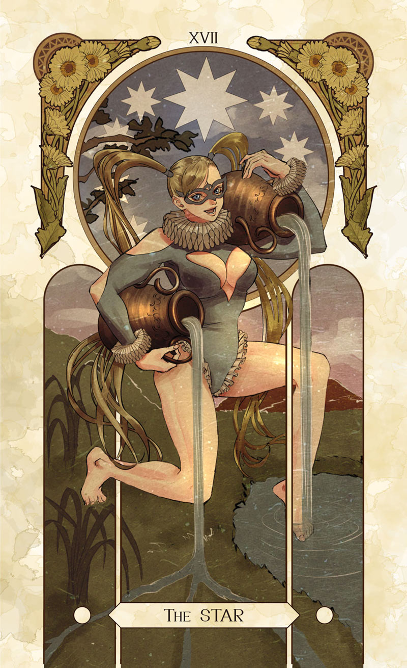 R. Mika Tarot Card Art from Street Fighter V
