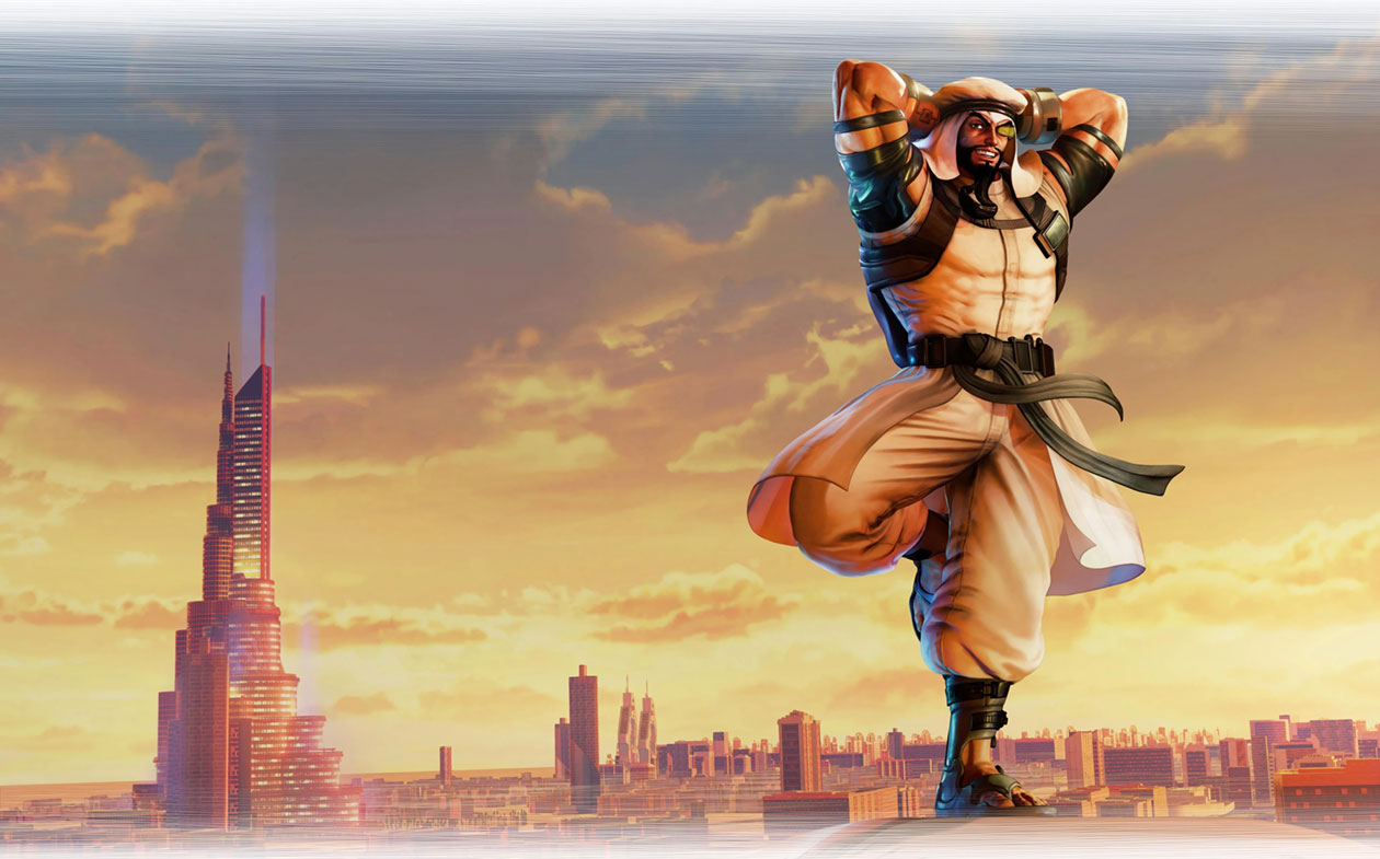 Rashid Artwork from Street Fighter V